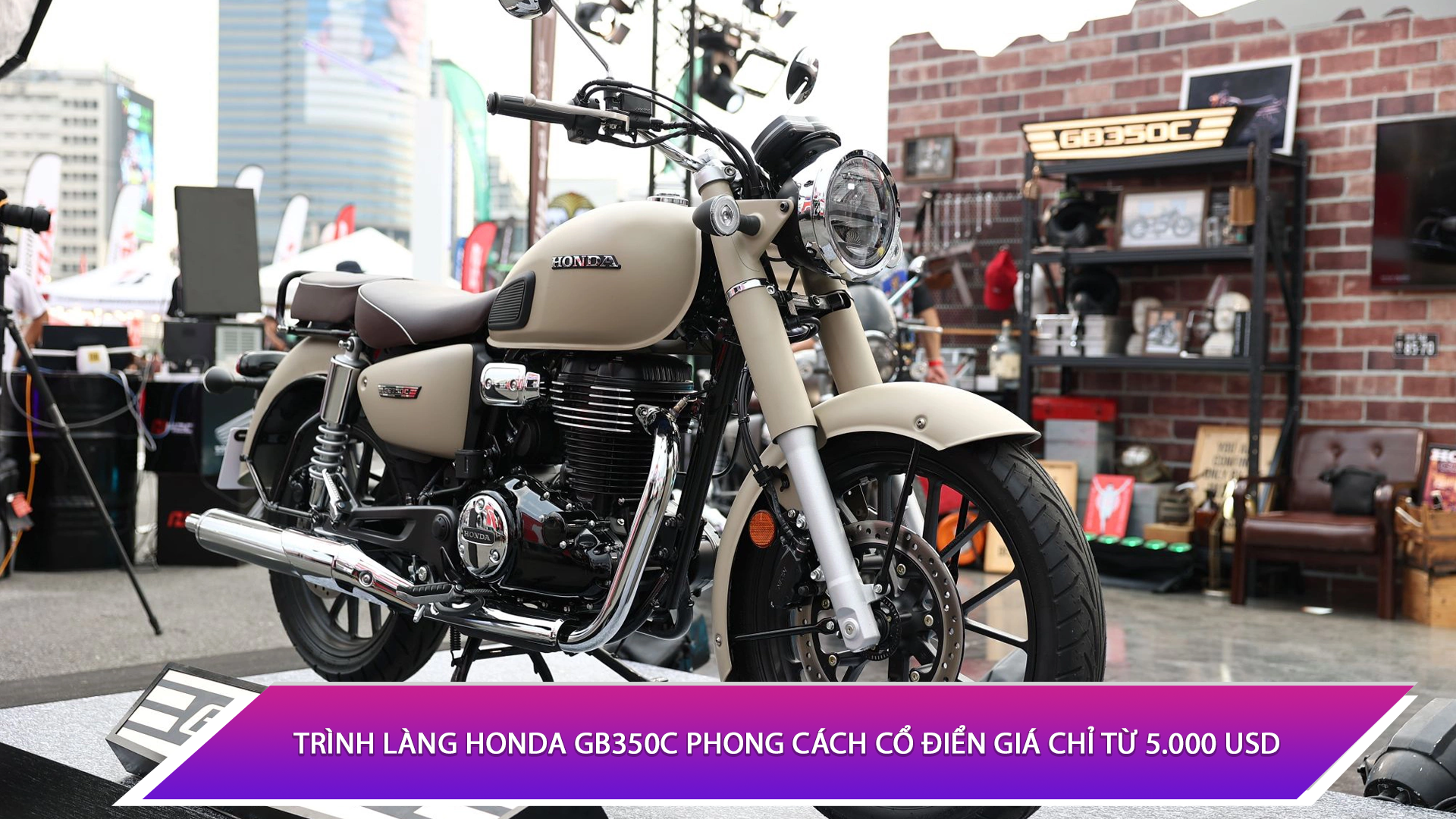 Trình làng Honda GB350C phong cách cổ điển giá chỉ từ 5.000 USD